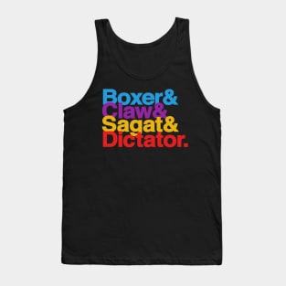 Street Fighter Tournament Bosses Tank Top